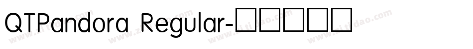 QTPandora Regular字体转换